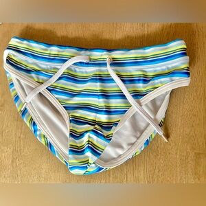 Blue Striped Men’s Speedo, NWOT Size Small